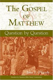Cover of The Gospel of Matthew by John F. O'Grady