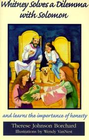 Cover of Whitney Solves a Dilemma with Solomon by Therese Johnson Borchard
