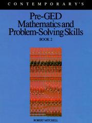 Cover of Pre-GED mathematics and problem-solving skills by Mitchell, Robert