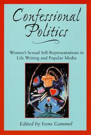 Cover of Confessional politics by Irene Gammel