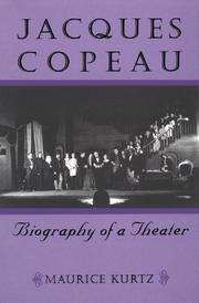 Front cover of Jacques Copeau by Maurice Kurtz
