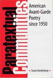 Cover of Paratextual communities by Susan Vanderborg