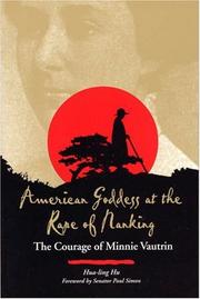 Front cover of American Goddess at the Rape of Nanking by Hua-Ling Hu