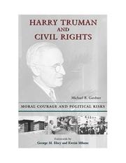 Front cover of Harry Truman and civil rights by Gardner, Michael R.