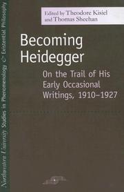 Front cover of Becoming Heidegger by Martin Heidegger