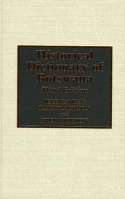 Front cover of Historical dictionary of Botswana by Jeff Ramsay