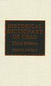 Front cover of Historical dictionary of Chad by Samuel Decalo