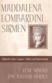 Front cover of Maddalena Lombardini Sirmen by Elsie Arnold