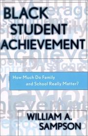 Cover of Black Student Achievement by William Alfred Sampson
