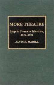 Front cover of More theatre by Alvin H. Marill