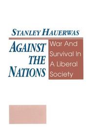 Cover of Against the nations by Stanley Hauerwas