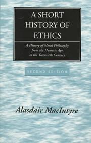 Front cover of A short history of ethics by Alasdair C. MacIntyre