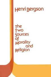 Cover of Deux sources de la morale et de la religion by Henri Bergson