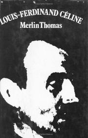Cover of Louis-Ferdinand Céline by Merlin Thomas