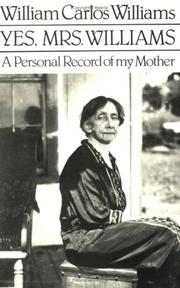 Cover of Yes, Mrs. Williams by William Carlos Williams