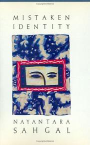 Front cover of Mistaken identity by Nayantara Sahgal
