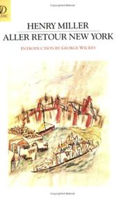 Front cover of Aller retour New York by Henry Miller
