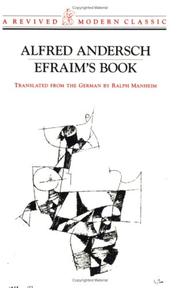 Cover of Efraim by Alfred Andersch