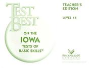 Front cover of Test Best on the Iowa Tests of Basic Skills by Unknown