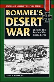 Cover of Rommel's desert war by Samuel W. Mitcham