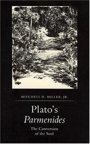 Cover of Plato's Parmenides by Mitchell H. Miller