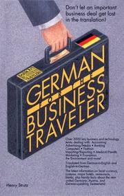 Cover of German for the business traveler by Henry Strutz