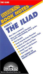 Front cover of Homer's the Iliad by Aaron Shurin