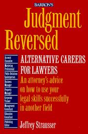 Cover of Judgment reversed by Jeffrey Strausser