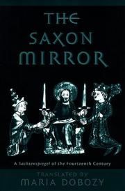 Cover of The Saxon Mirror by Maria Dobozy