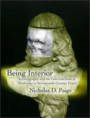 Cover of Being interior by Nicholas D. Paige
