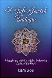 Front cover of A Sufi-Jewish Dialogue by Diana Lobel