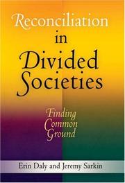 Cover of Reconciliation in divided societies by Erin Daly