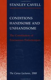 Front cover of Conditions handsome and unhandsome by Stanley Cavell