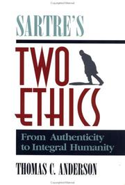 Cover of Sartre's two ethics by Anderson, Thomas C.