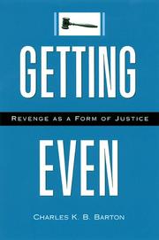 Cover of Getting Even by Charles K.B. Barton