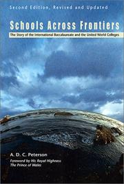 Cover of Schools across frontiers by A. D. C. Peterson