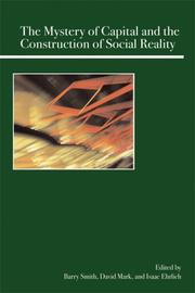 Front cover of The mystery of capital and the construction of social reality by Barry Smith
