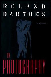 Front cover of Roland Barthes on photography by Nancy M. Shawcross