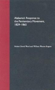 Front cover of Alabama's response to the penitentiary movement, 1829-1865 by Robert David Ward