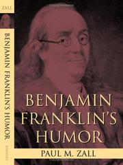 Cover of Benjamin Franklin's Humor by Paul M. Zall
