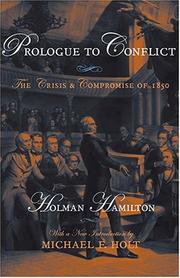 Cover of Prologue to conflicts by Holman Hamilton