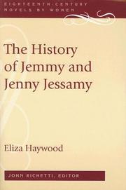 Cover of The history of Jemmy and Jenny Jessamy by Eliza Fowler Haywood