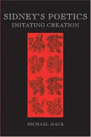 Cover of Sidney's poetics by Michael C. Mack
