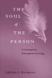 Cover of The soul of the person by Adrian J. Reimers