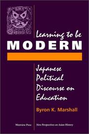 Cover of Learning to Be Modern by Byron K. Marshall