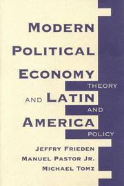 Front cover of Modern Political Economy and Latin America by Michael Tomz