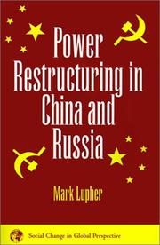 Front cover of Power restructuring in China and Russia by Mark Lupher