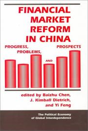 Front cover of Financial market reform in China by Baizhu Chen