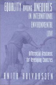 Front cover of Equality among unequals in international environmental law by Anita Margrethe Halvorssen