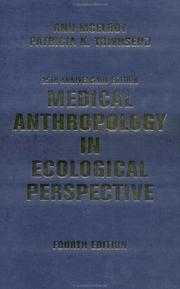 Front cover of Medical anthropology in ecological perspective by Ann McElroy